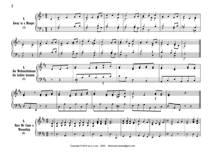Victorian Christmas Melodies for Harmonium or American Reed Organ Small Ensemble scores gallery preview page 3