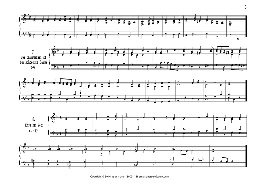 Victorian Christmas Melodies for Harmonium or American Reed Organ Small Ensemble scores gallery preview page 4