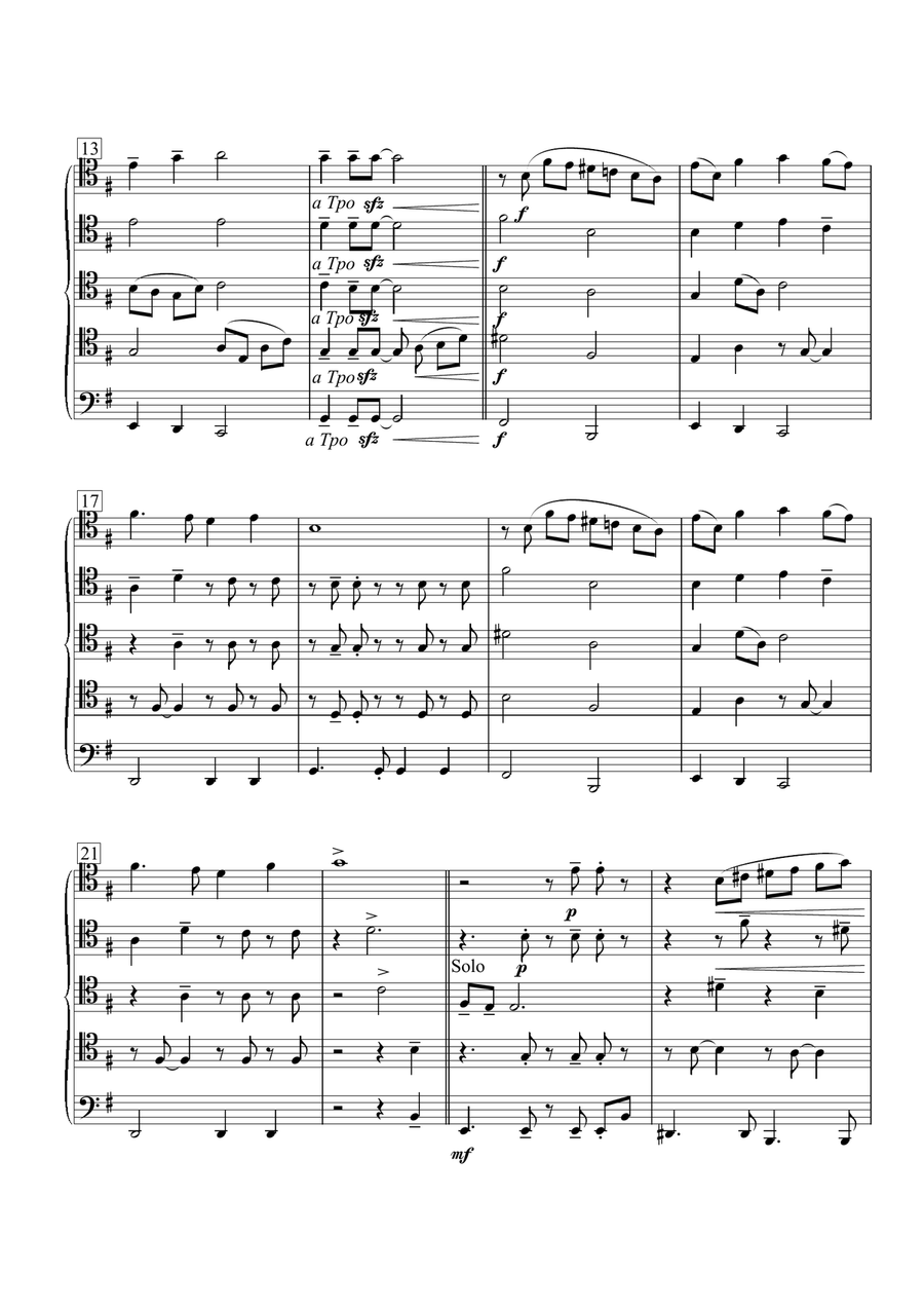 Yesterday Brass Quintet scores gallery preview page 3