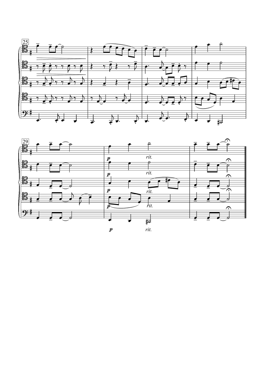 Yesterday Brass Quintet scores gallery preview page 4