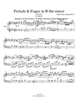 Prelude and Fugue in B-flat Minor (