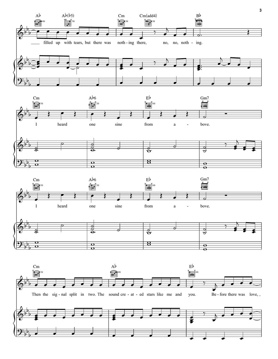 Sine From Above Sine From Above Piano, Vocal, Guitar scores gallery preview page 3