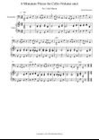 6 Miniature Pieces for Cello and Piano (volume one) mini preview