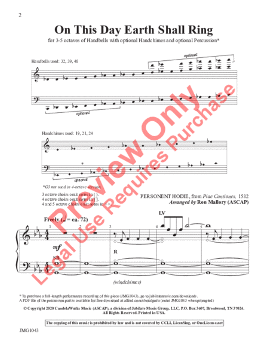 On This Day Earth Shall Ring 5-Octaves scores gallery preview page 2