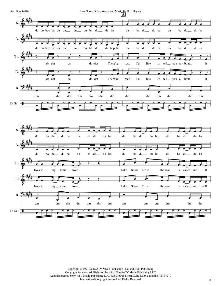 Lake Shore Drive Lake Shore Drive 4-Part scores gallery preview page 2