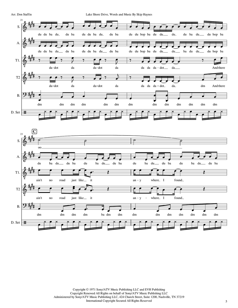 Lake Shore Drive Lake Shore Drive 4-Part scores gallery preview page 5