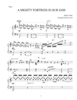 A Mighty Fortress Is Our God advanced piano solo