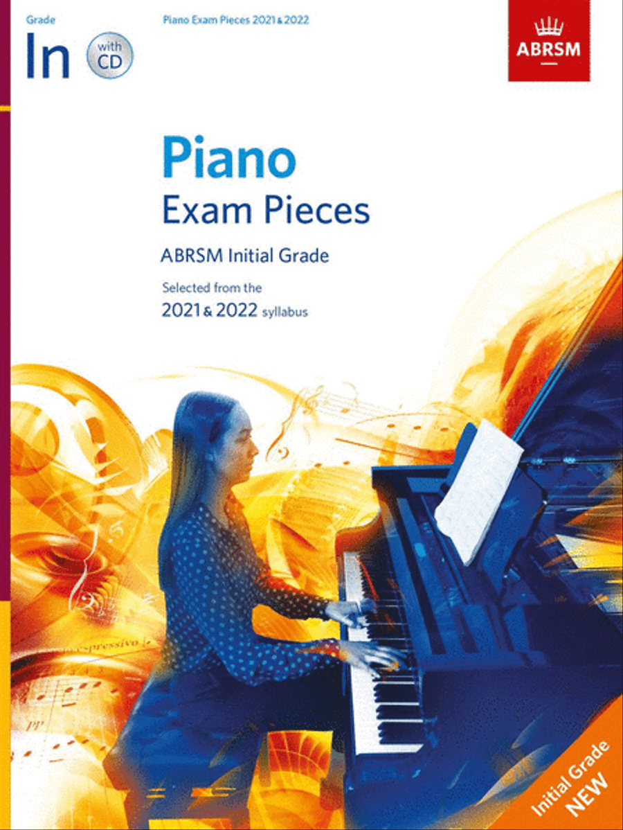 Piano Exam Pieces 2021 & 2022, ABRSM Initial Grade, with CD Piano Method scores gallery preview page 1