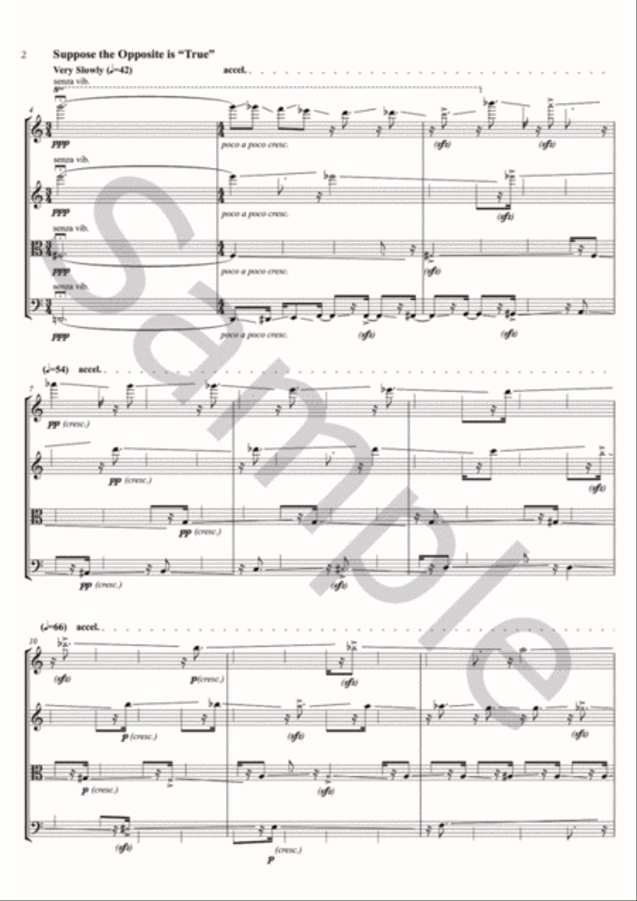 Four Musical Proofs and a Conjecture String Quartet scores gallery preview page 5