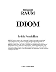 IDIOM for solo French Horn