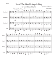 Hark! The Herald Angels Sing (Low Brass Quartet)