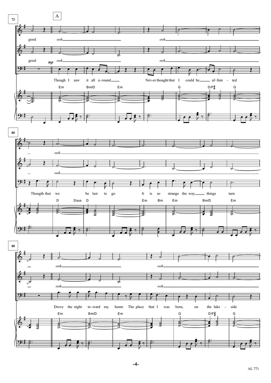 Don't Give Up Don't Give Up 3-Part scores gallery preview page 4