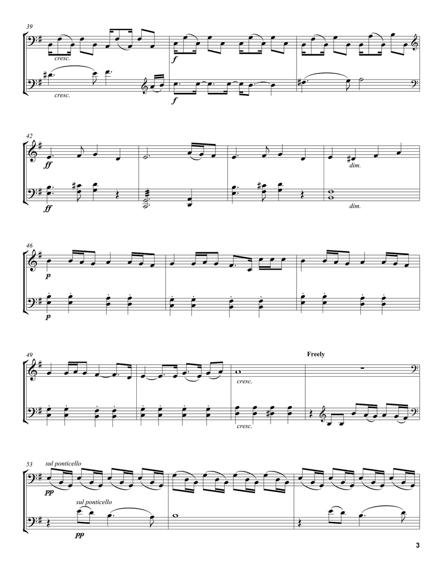Writing's On The Wall Writing's On The Wall String Duet scores gallery preview page 3