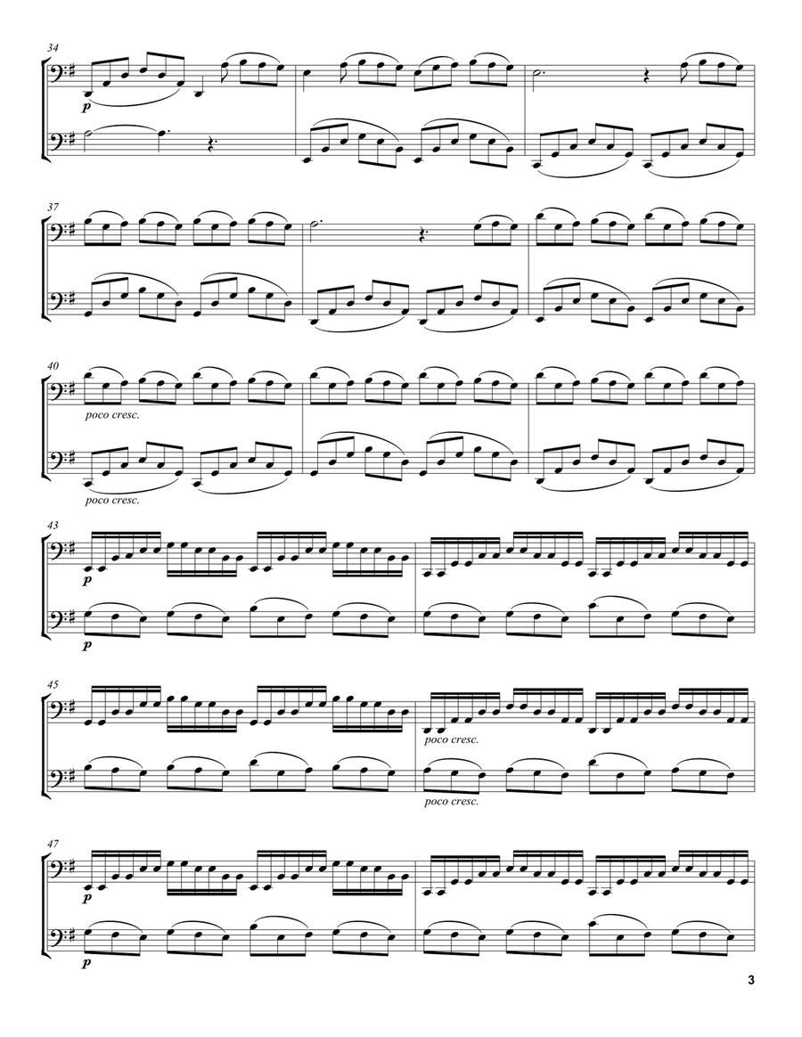 Nuvole Bianche String Duet scores gallery preview page 3