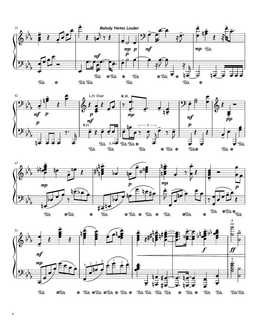 To Love Again Piano Solo scores gallery preview page 4
