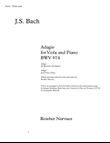 Adagio for Viola Bach