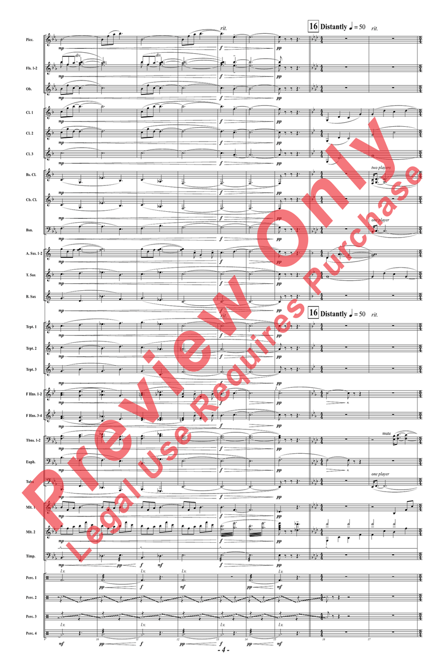The Sacred Pipe The Sacred Pipe Concert Band scores gallery preview page 4
