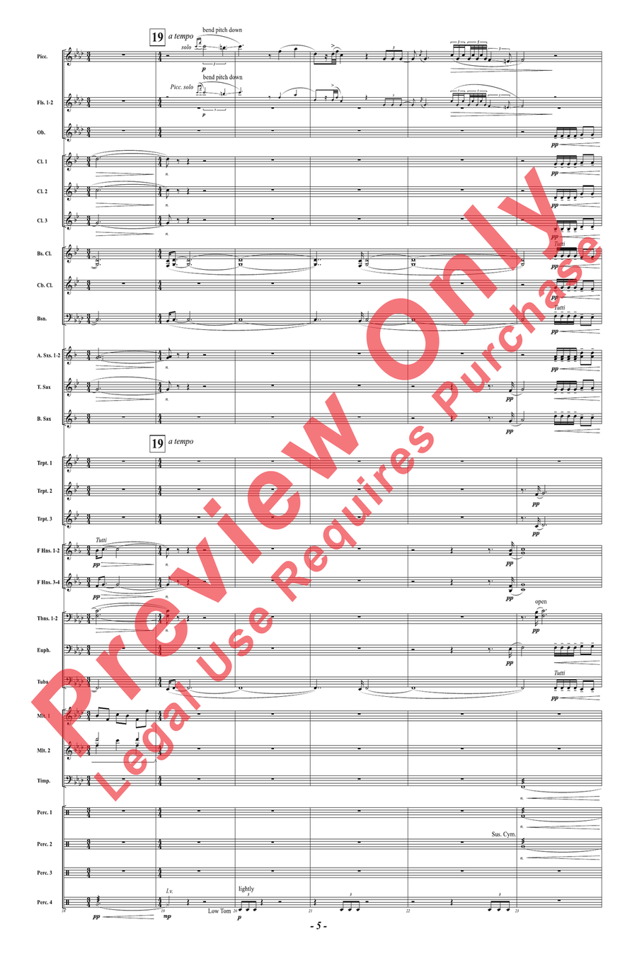 The Sacred Pipe The Sacred Pipe Concert Band scores gallery preview page 5