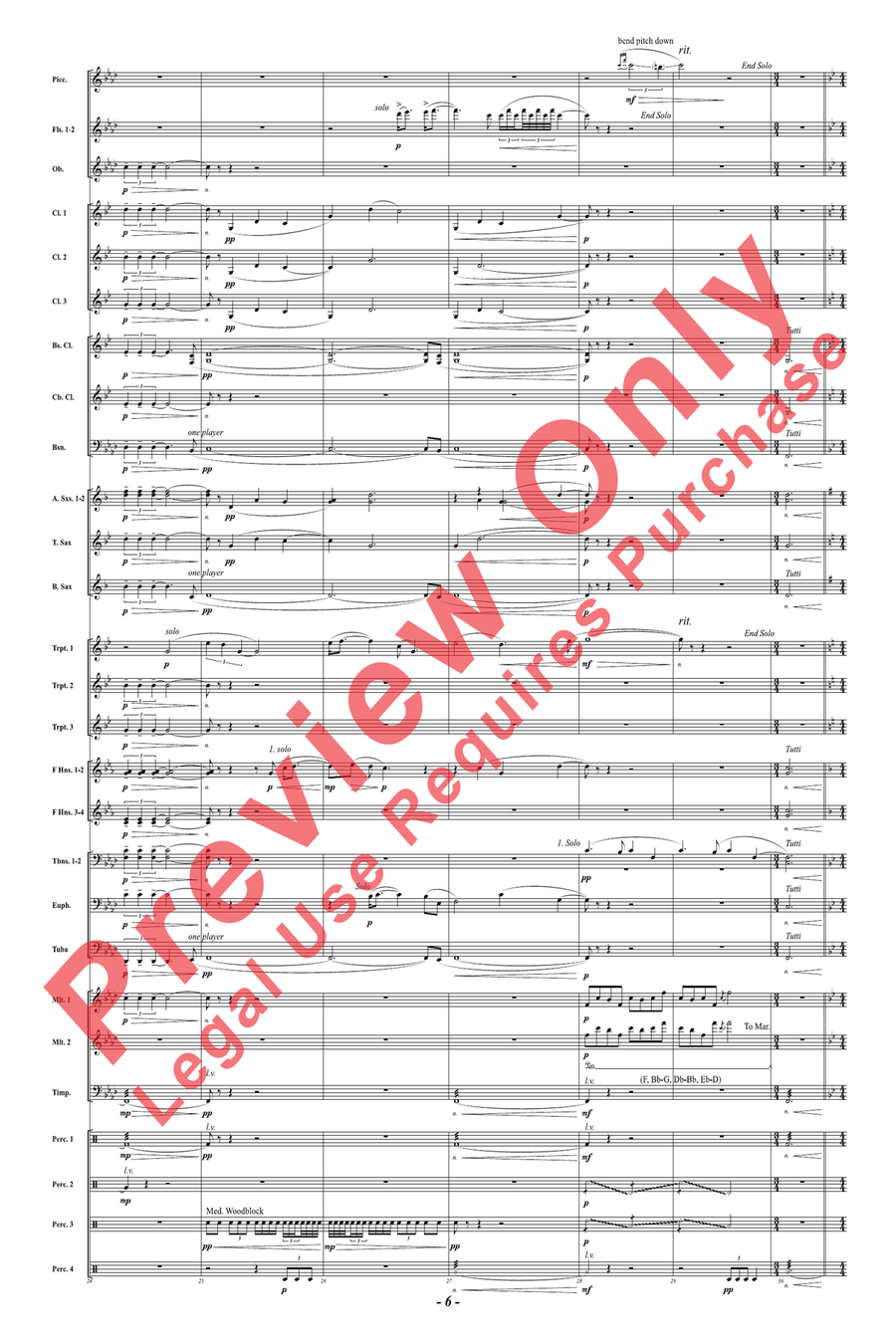 The Sacred Pipe The Sacred Pipe Concert Band scores gallery preview page 6