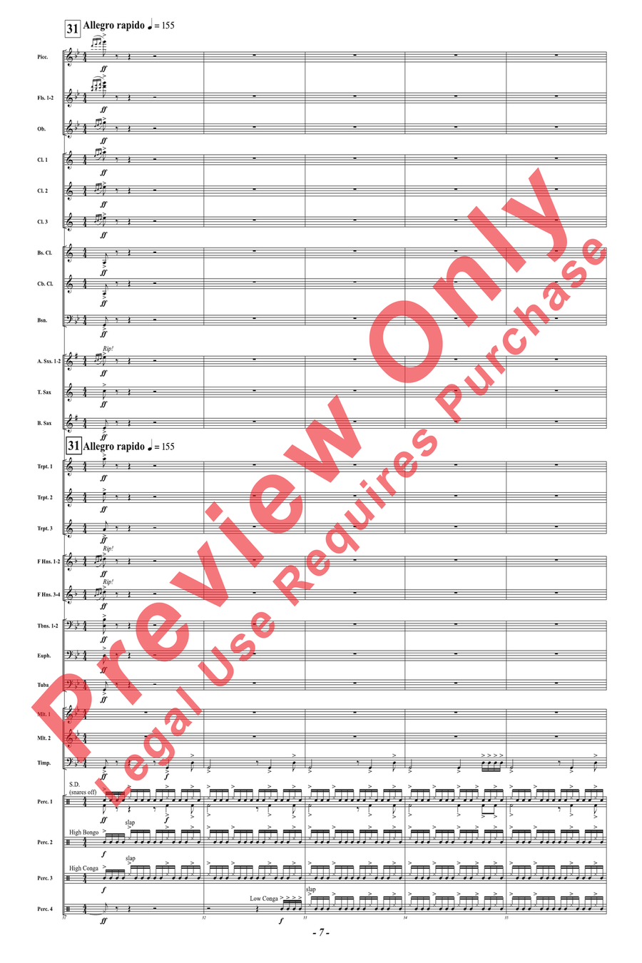 The Sacred Pipe The Sacred Pipe Concert Band scores gallery preview page 7