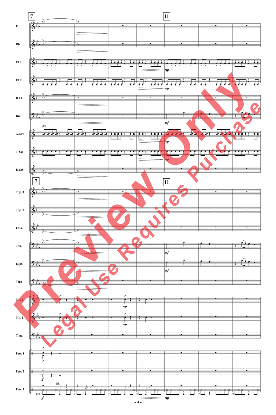 The Archer's Arrow The Archer's Arrow Concert Band scores gallery preview page 4