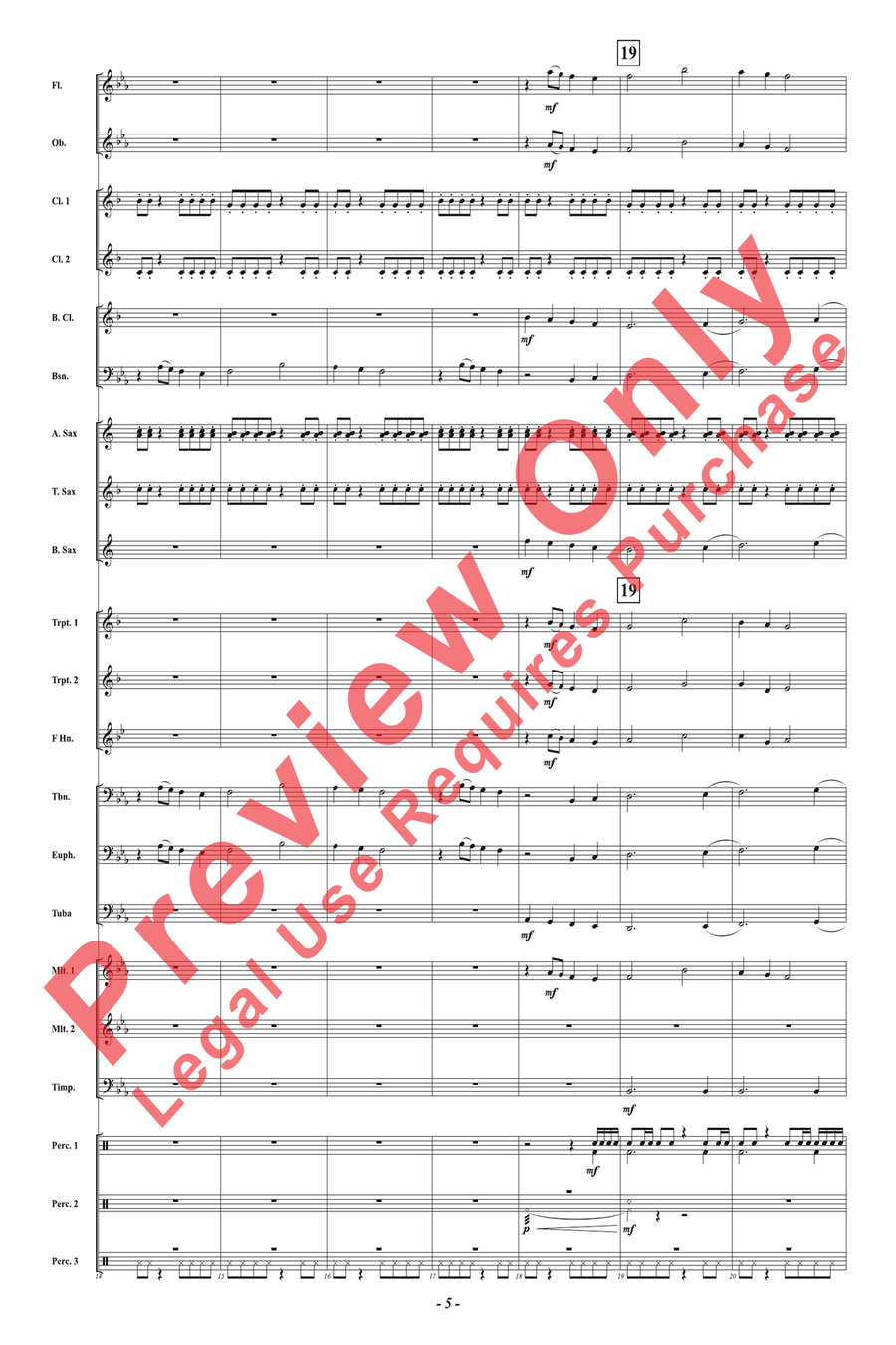 The Archer's Arrow The Archer's Arrow Concert Band scores gallery preview page 5