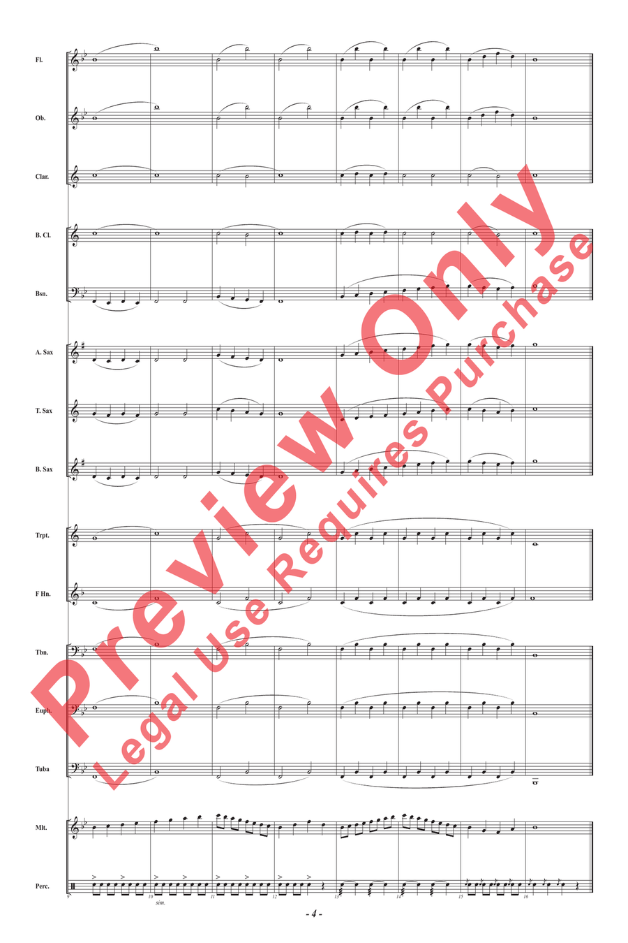 Skill Stretchers for Band II Concert Band scores gallery preview page 4
