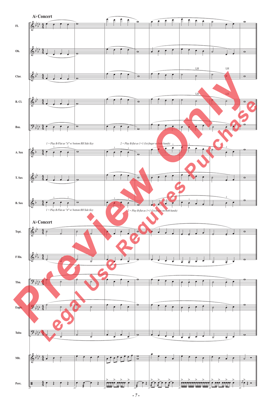 Skill Stretchers for Band II Concert Band scores gallery preview page 7