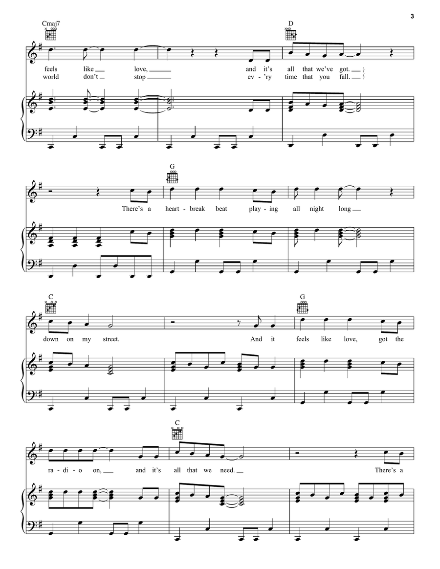 Heartbreak Beat Heartbreak Beat Piano, Vocal, Guitar scores gallery preview page 3