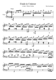 Etude pour piano en f mineur | Piano study in f minor