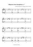 Beethoven Allegretto from Symphony n. 7 - Easy Piano