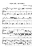 Mozart Piano Concerto #23: Adagio for violin and piano