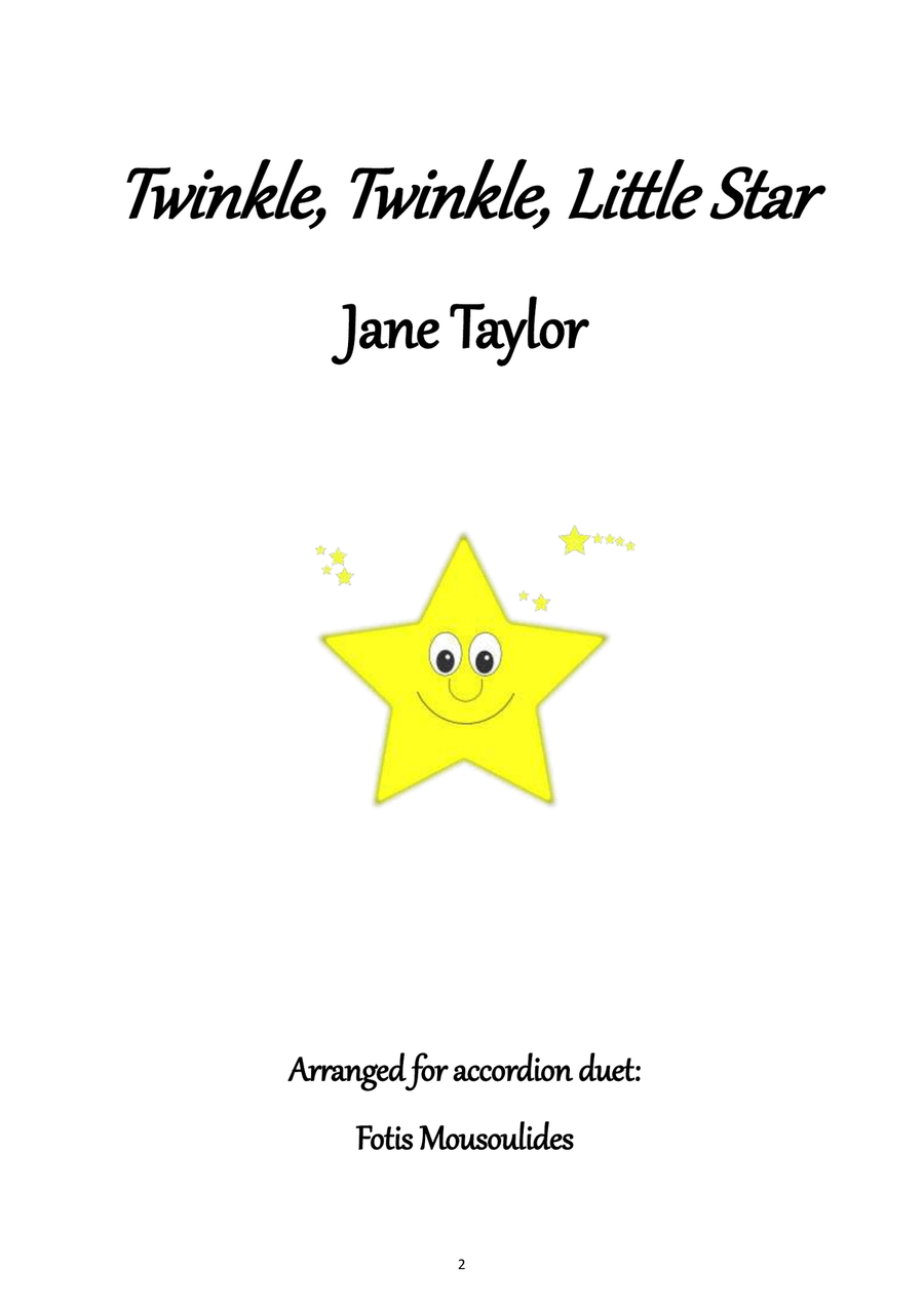 Twinkle, twinkle, little star Accordion scores gallery preview page 2