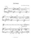 His Words (music for worship band) by Ken Young