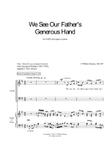 We See Our Father's Generous Hand