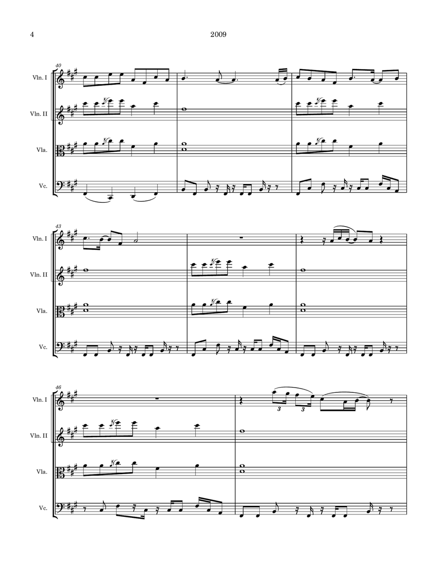 2009 2009 String Quartet scores gallery preview page 4