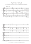 Hymne à la nuit (J.P. Rameau) for SSA and Strinquartet