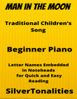 The Man in the Moon Beginner Piano Sheet Music mini preview