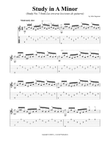 Study in A Minor (Study No. 7 from Las terceras lecciones de guitarra)