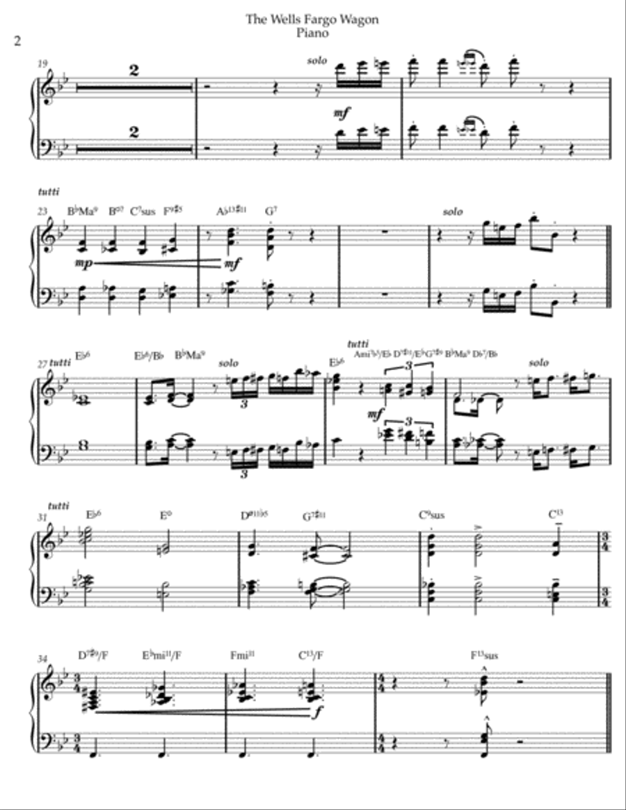 The Wells Fargo Wagon School and Community scores gallery preview page 2