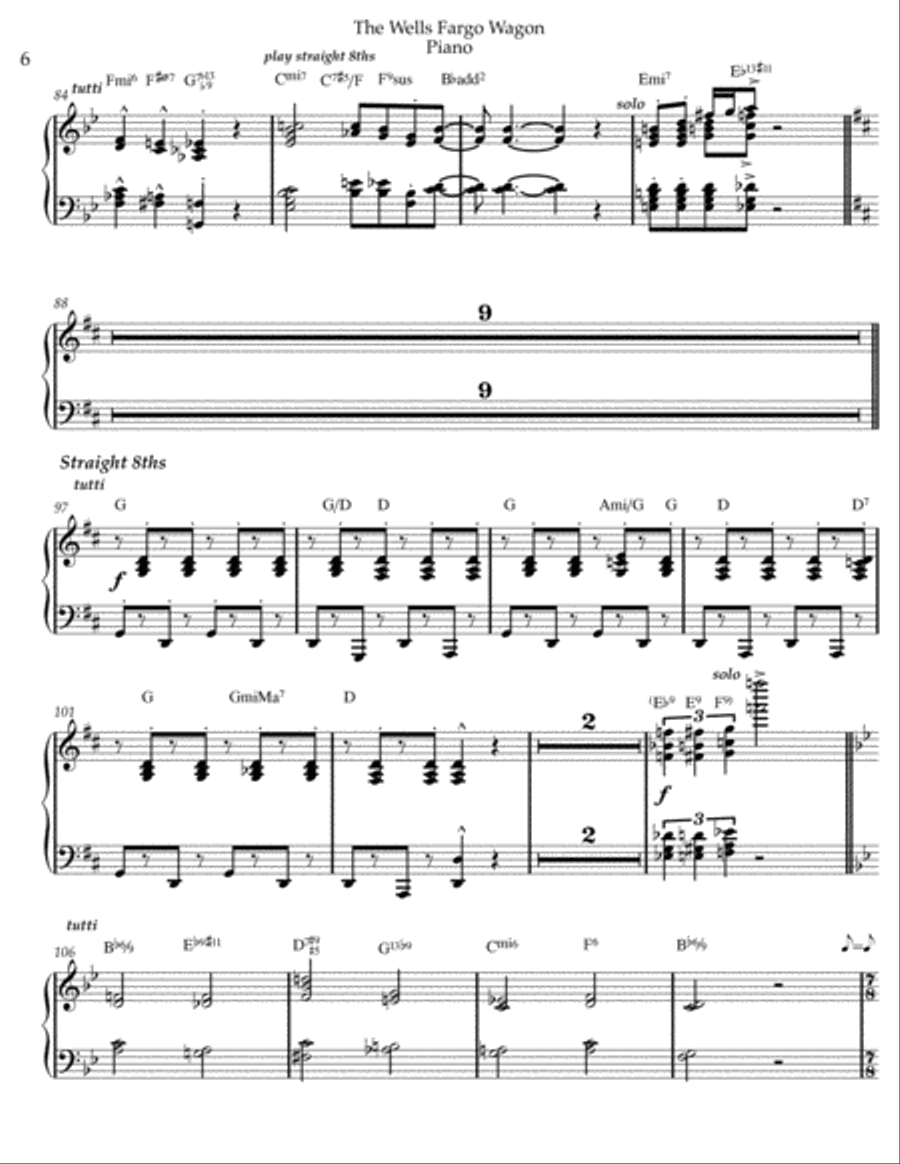 The Wells Fargo Wagon School and Community scores gallery preview page 6