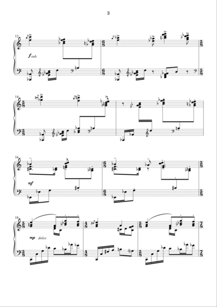 Drei Impromptus in C Piano Solo scores gallery preview page 3