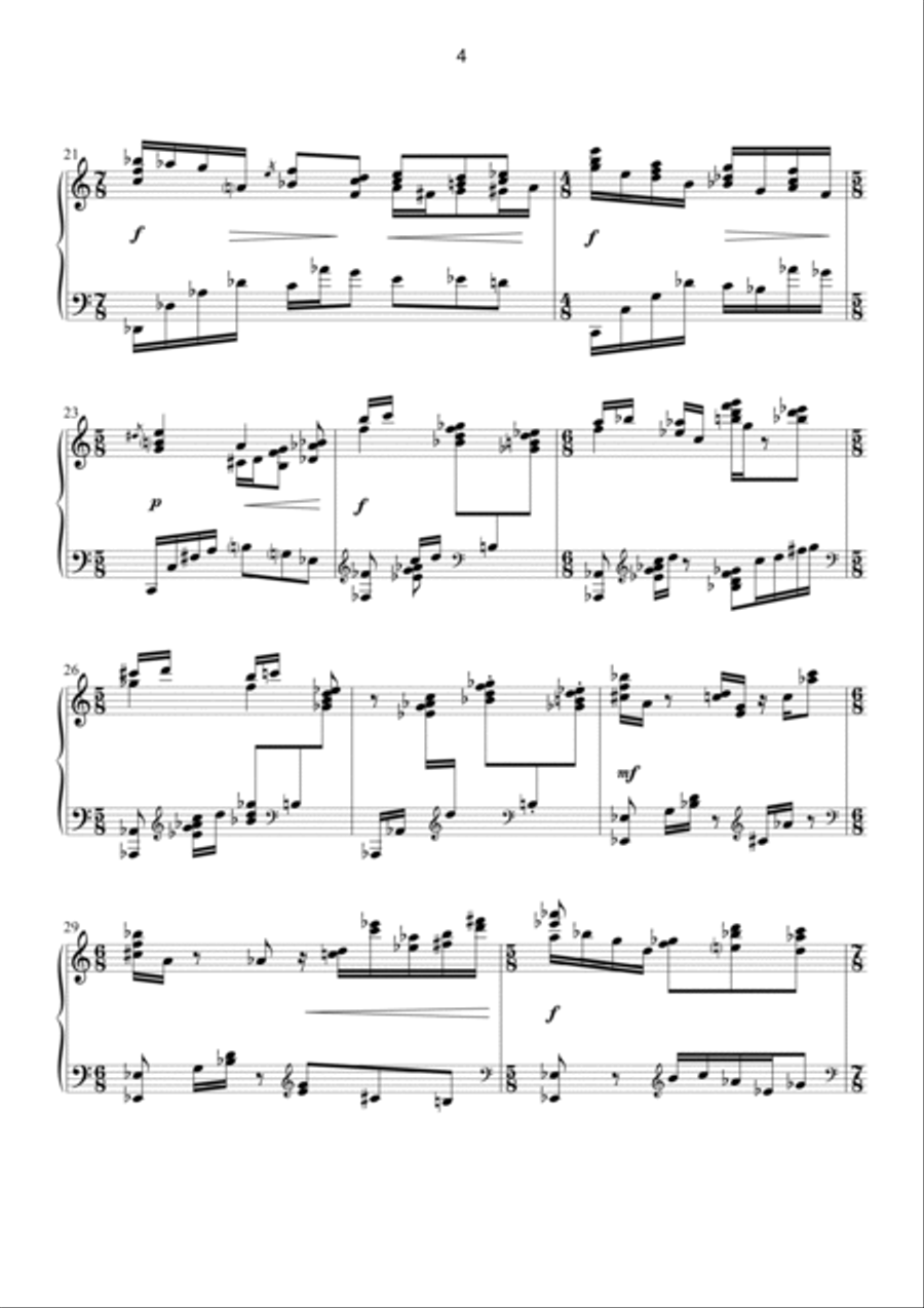 Drei Impromptus in C Piano Solo scores gallery preview page 4