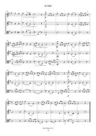 Bach Minuet No.3 (For 3 Violins, 2Vns and Va) String Trio scores gallery preview page 3