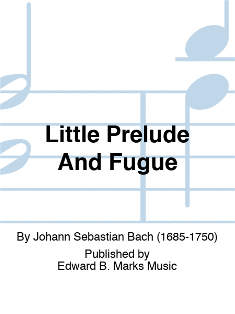 Little Prelude And Fugue Little Prelude And Fugue Condensed Score scores gallery preview page 1