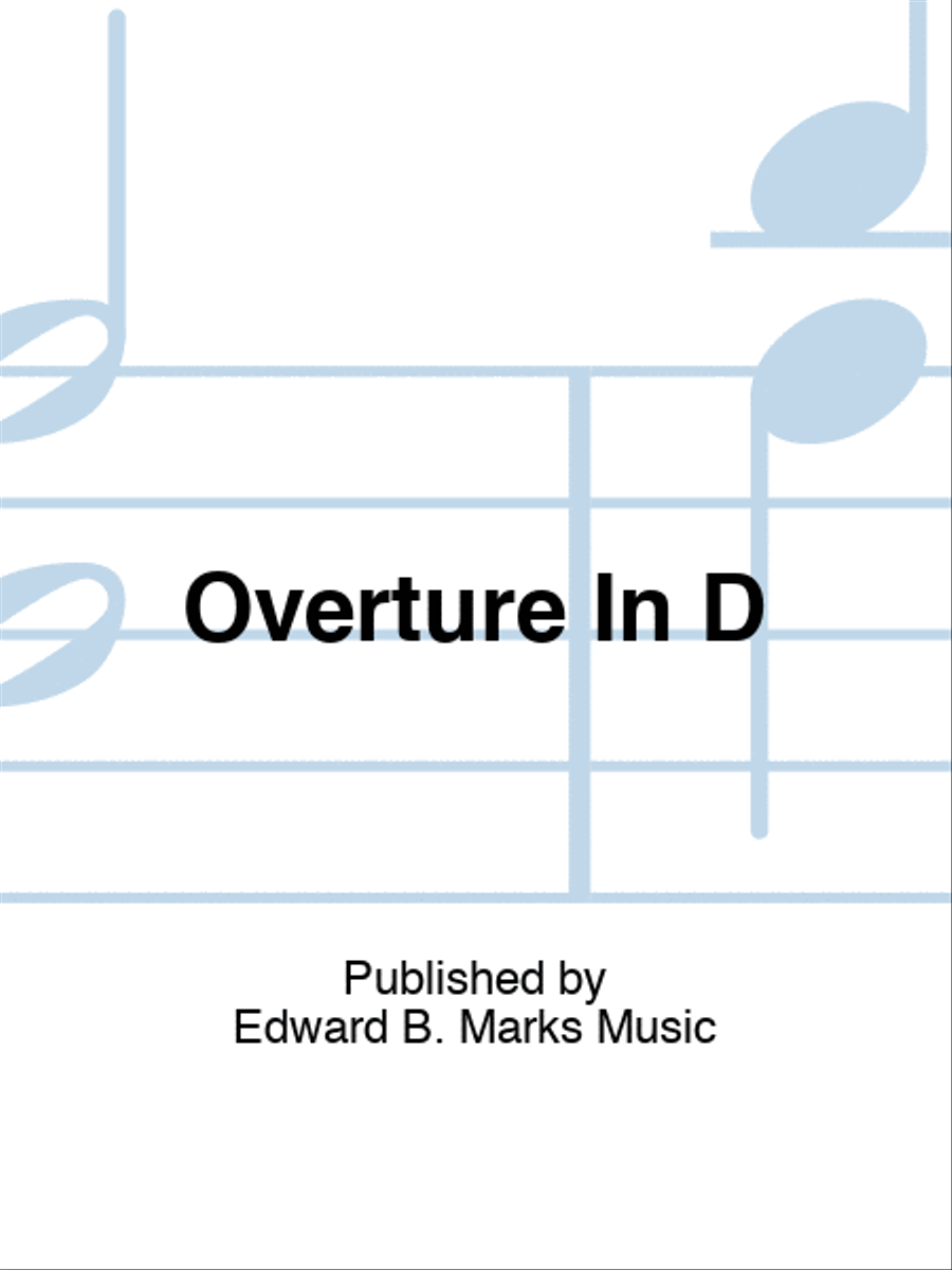 Overture In D Score scores gallery preview page 1