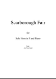 Scarborough Fair for Solo Horn in F and Piano mini preview