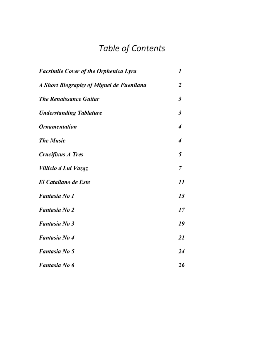 Miguel De Fuenllana Orphenica Lyra Three Songs and Six Fantasias from the Spanish Renaissance fo Miguel De Fuenllana Orphenica Lyra Three Songs and Six Fantasias from the Spanish Renaissance fo Ukulele scores gallery preview page 2