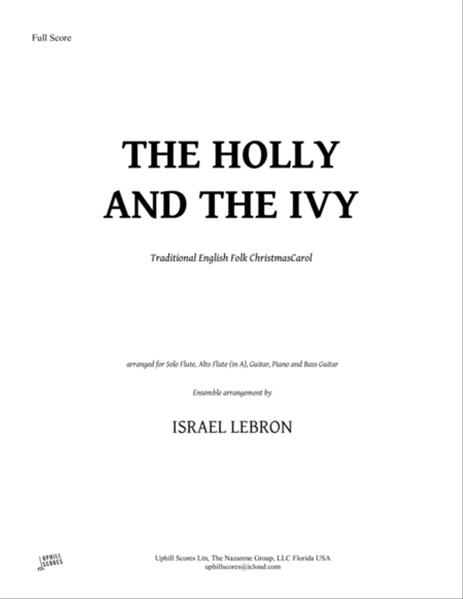 The Holly and the Ivy Flute scores gallery preview page 1