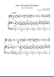 Ach, Värmeland, Du Sköna (Dear Old Stockholm) (violin solo and piano accompaniment)